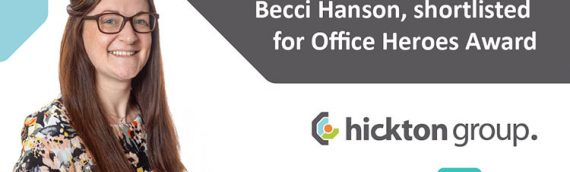 Office heroine, Becci Hanson, shortlisted for Office Heroes Award